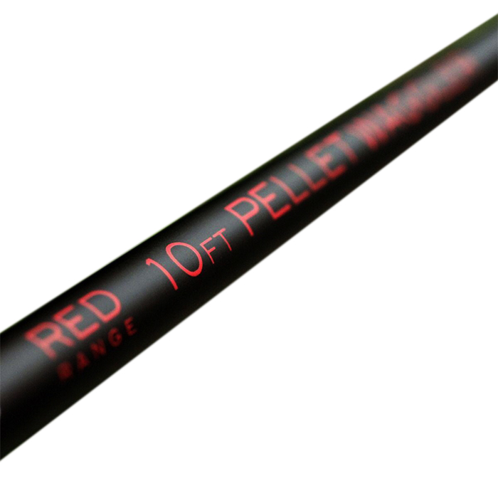 Drennan Red Range 10ft Pellet Waggler Fishing Rod Close Up Graphics