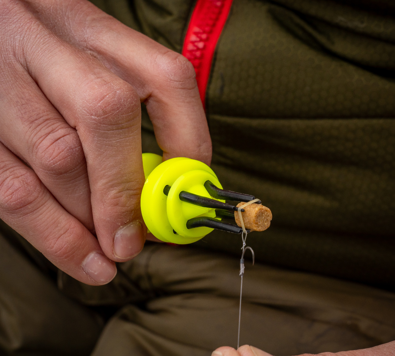 Phil Ringer Fishing Pellet Bander In Use 1