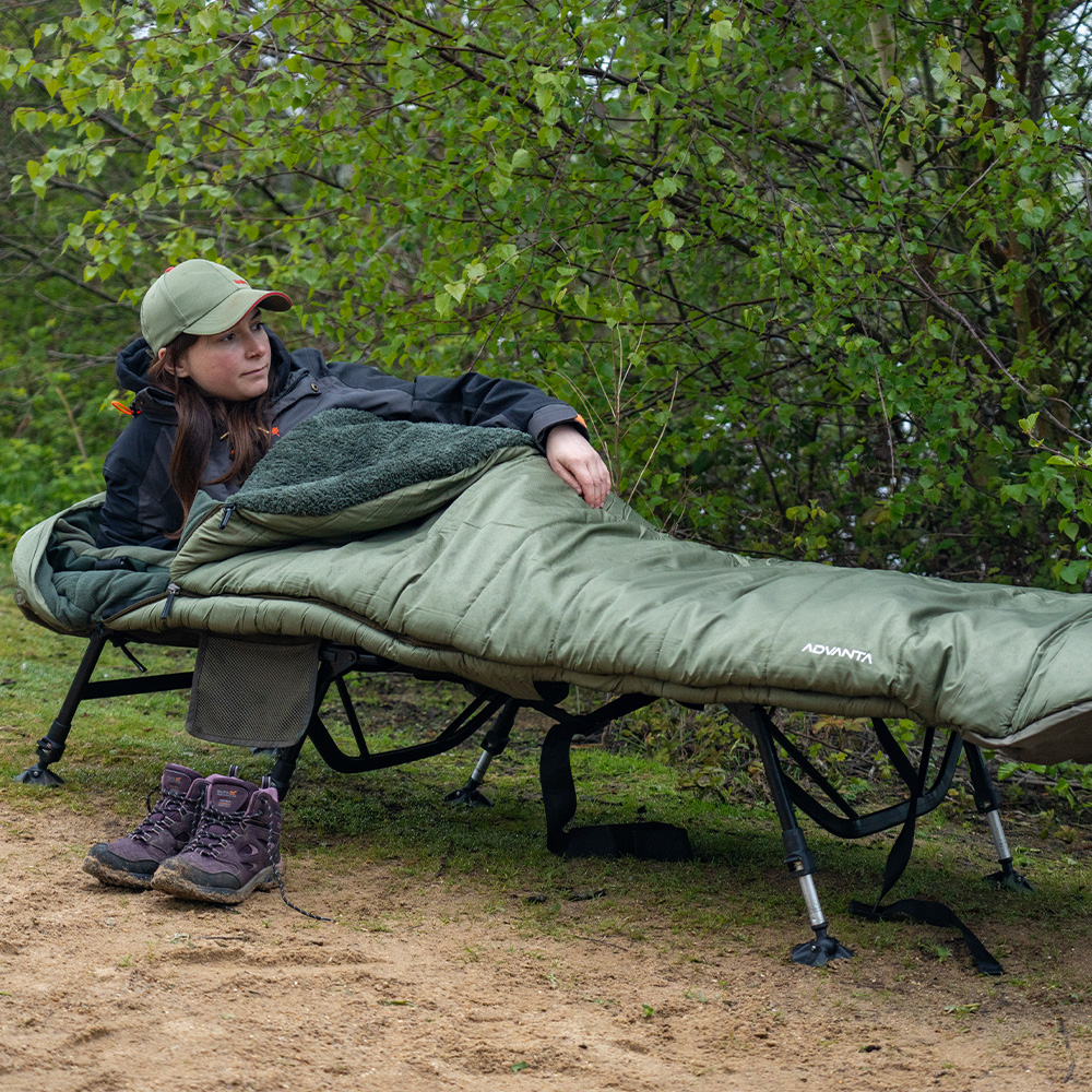 Advanta 4 Season Green Sleeping Bag In Use 3