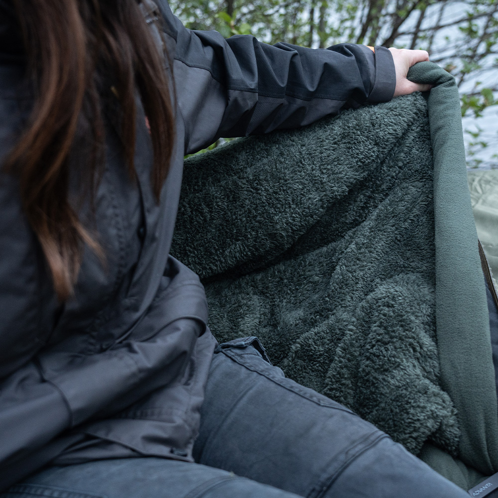 Advanta 4 Season Green Sleeping Bag In Use 4