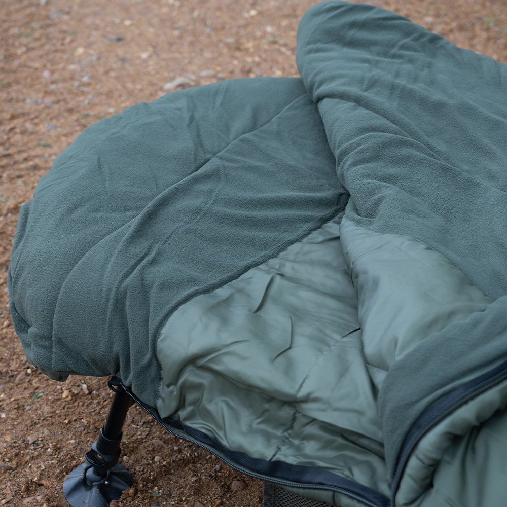 Advanta 3 Season Green Sleeping Bag In Use 2