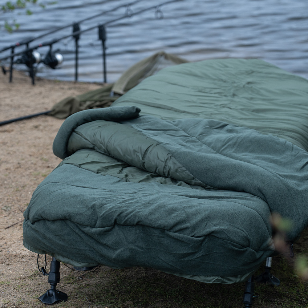 Advanta 3 Season Green Sleeping Bag In Use 3