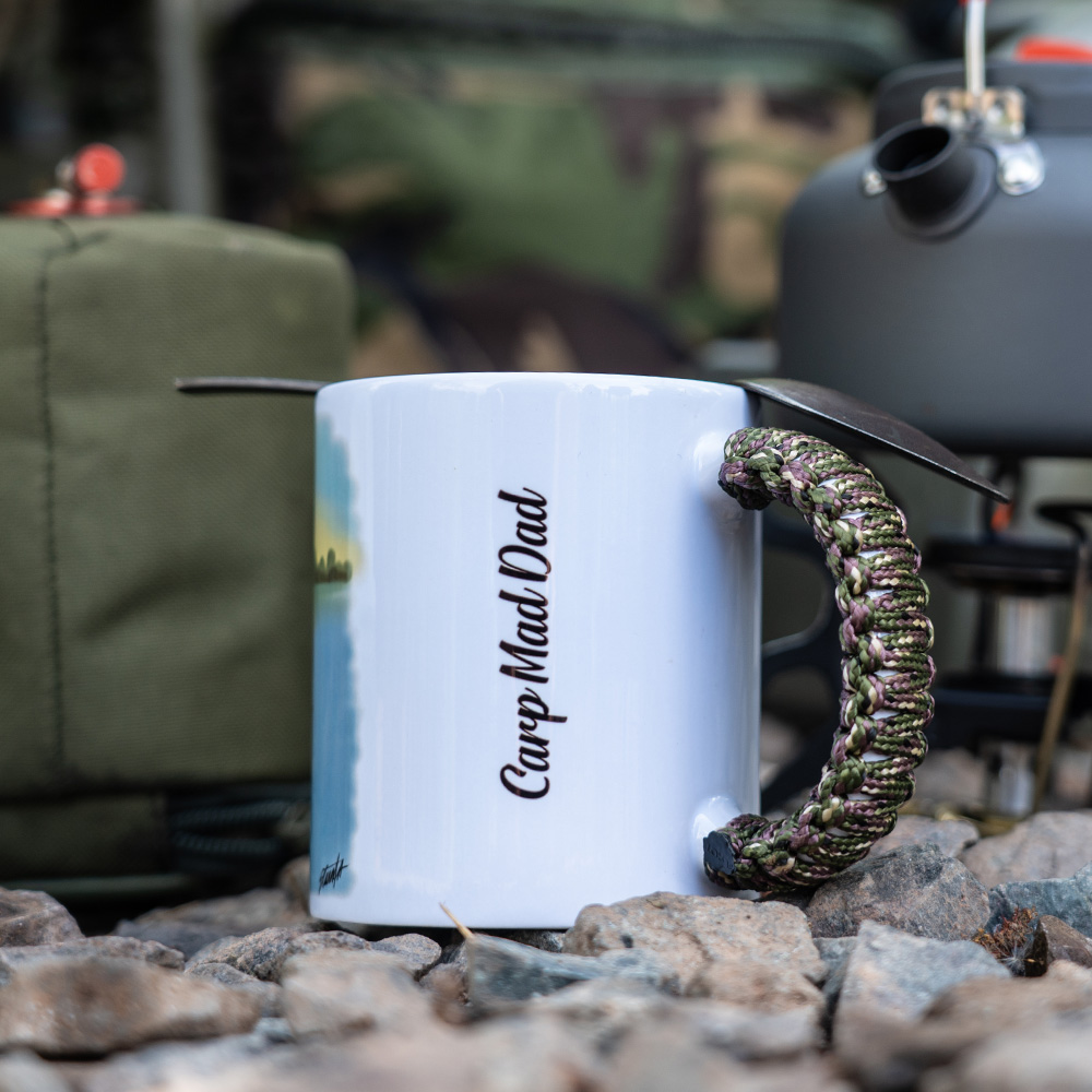 Paracord Camo Handle Mug Carp Mad Dad In Use 2