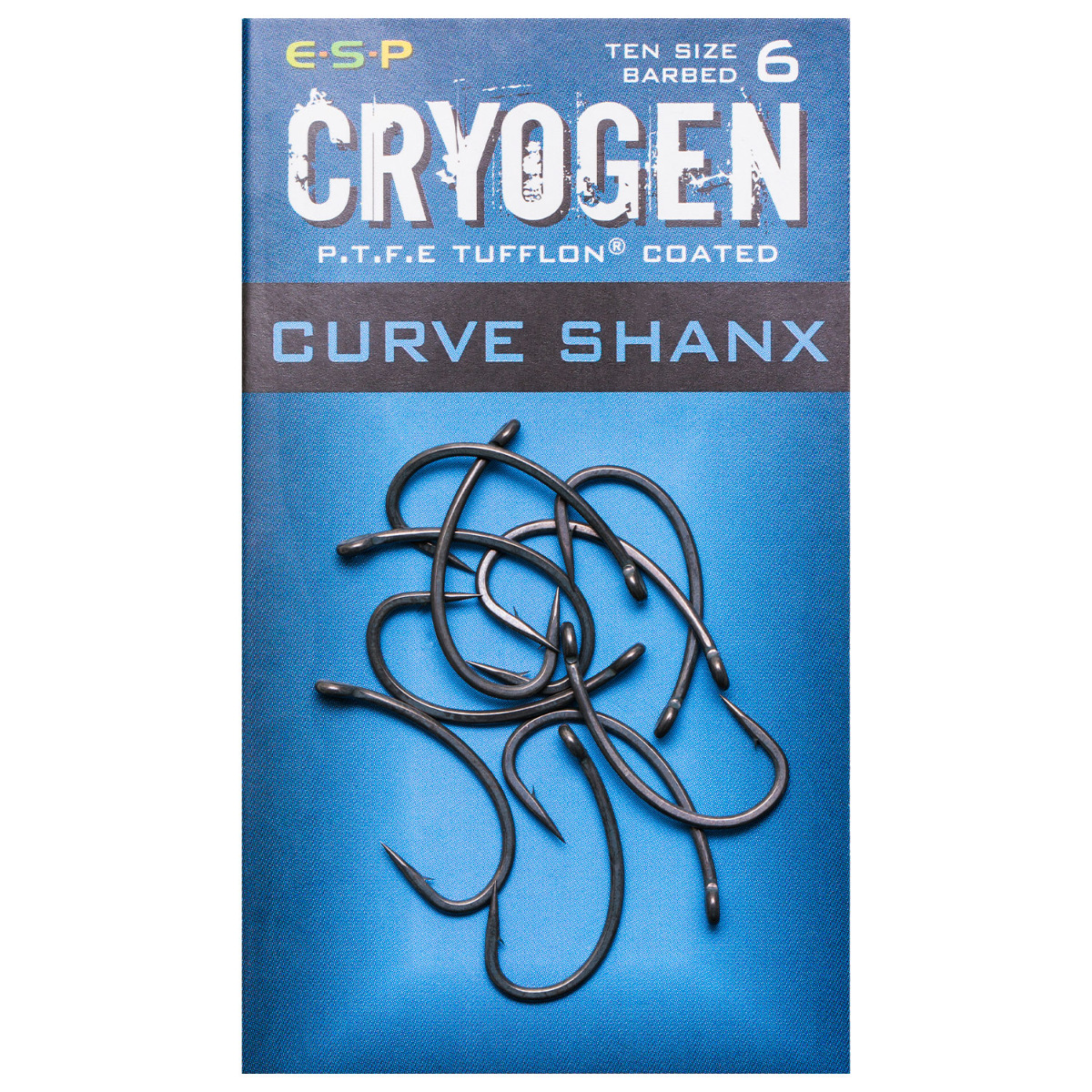 ESP Cryogen Curve Shanx Fishing Hooks Barbed Size 6