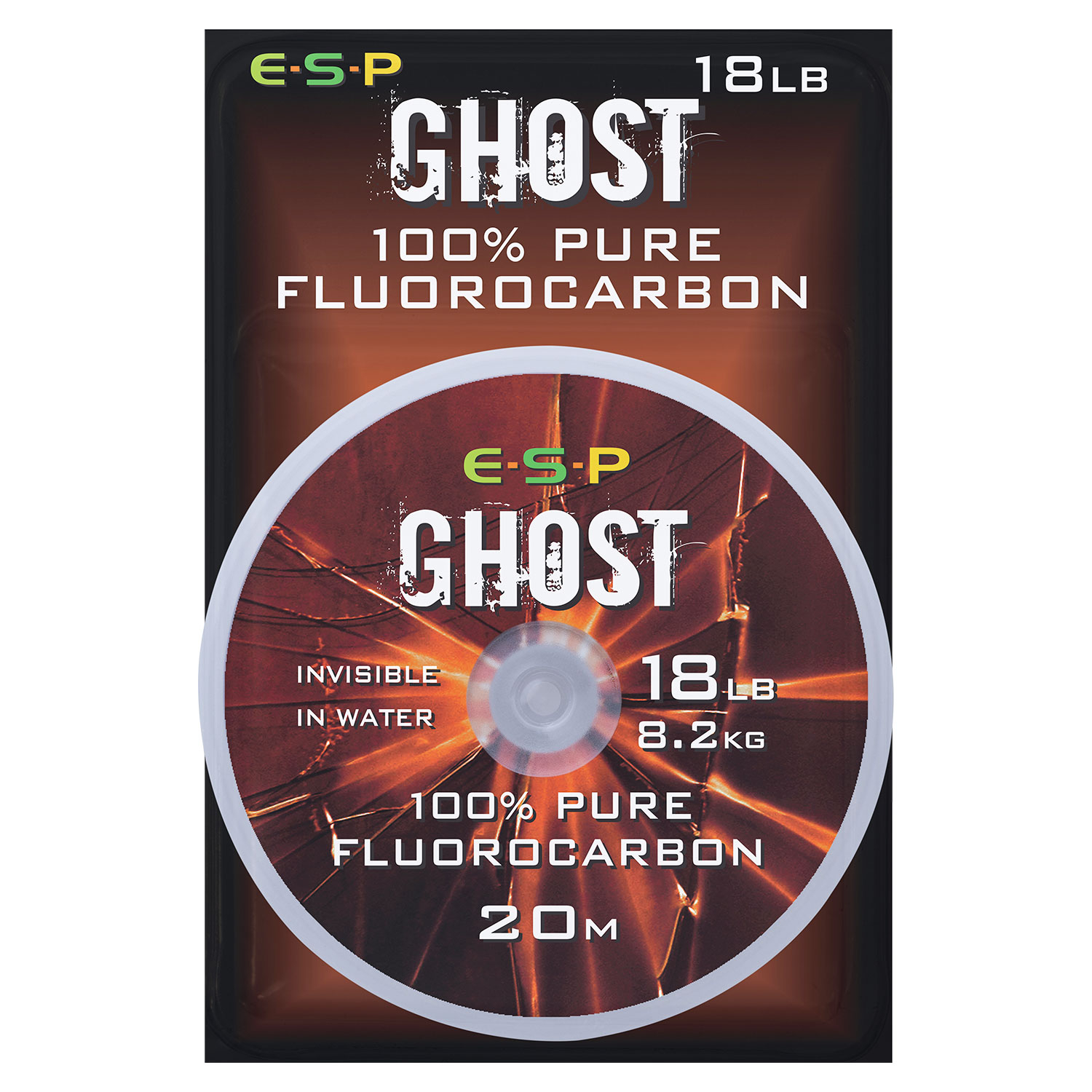 ESP Ghost Fluorocarbon 18lb package