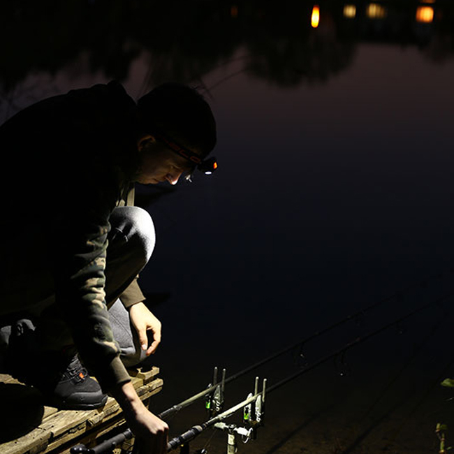 Fox Halo 200 Headtorch in use