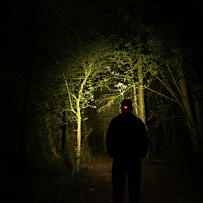 Fox Halo AL320 Headtorch in use 2