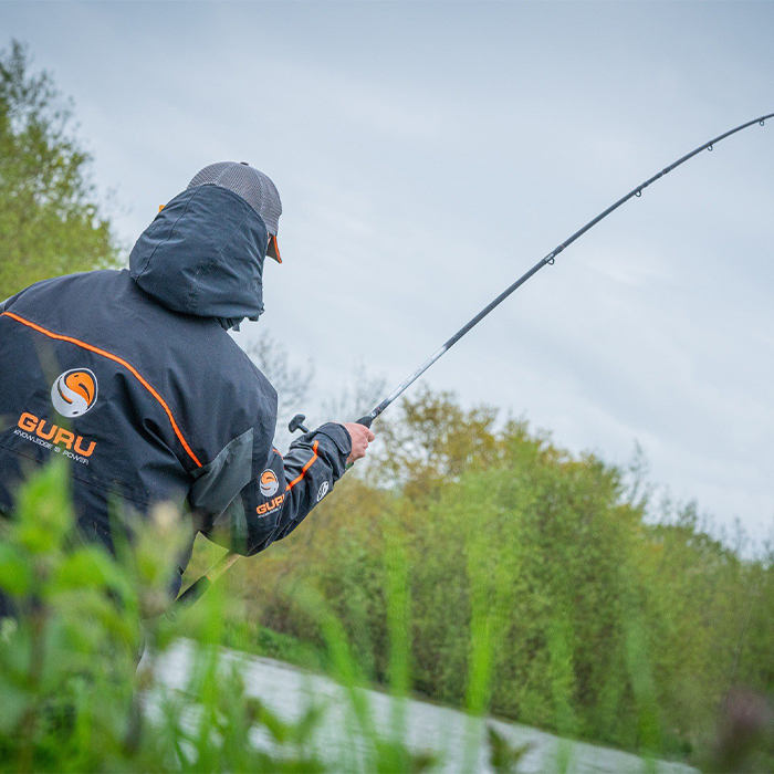 Guru A-Class Pellet Waggler Fishing Rod In Use 4