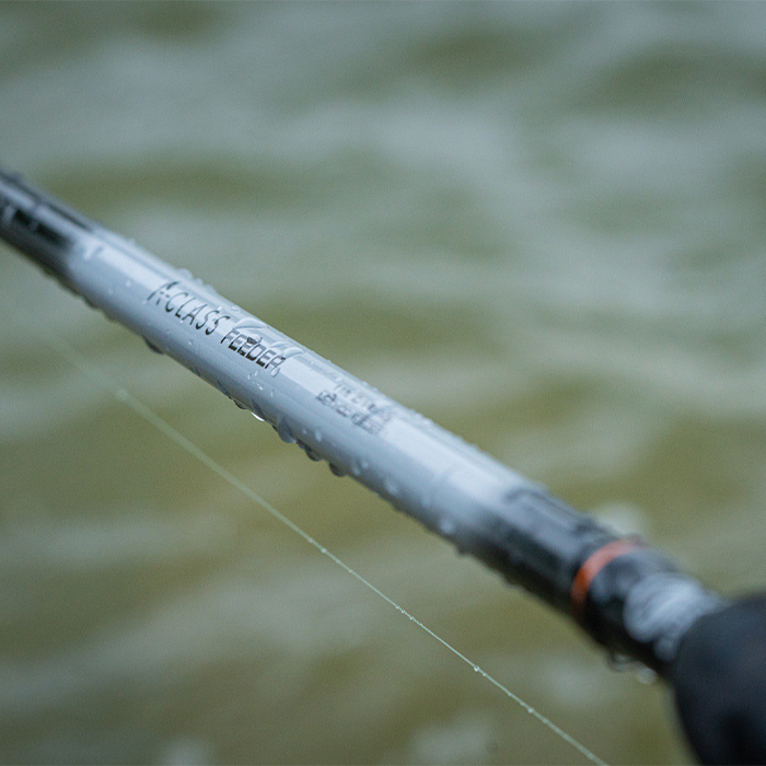 Guru A-Class Medium Feeder Fishing Rod In Use 5