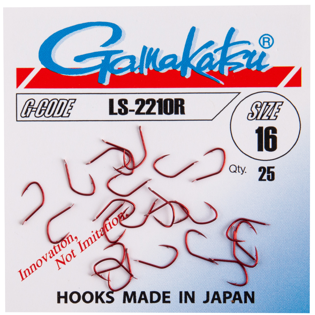 Gamakatsu LS-2210 Red Hooks Size 16