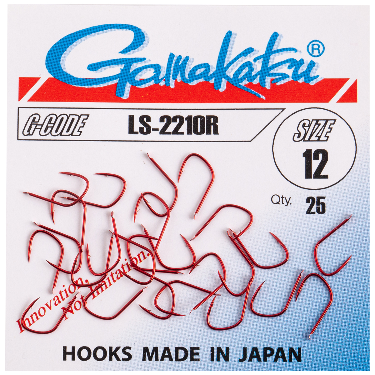 Gamakatsu LS-2210 Red Hooks Size 12