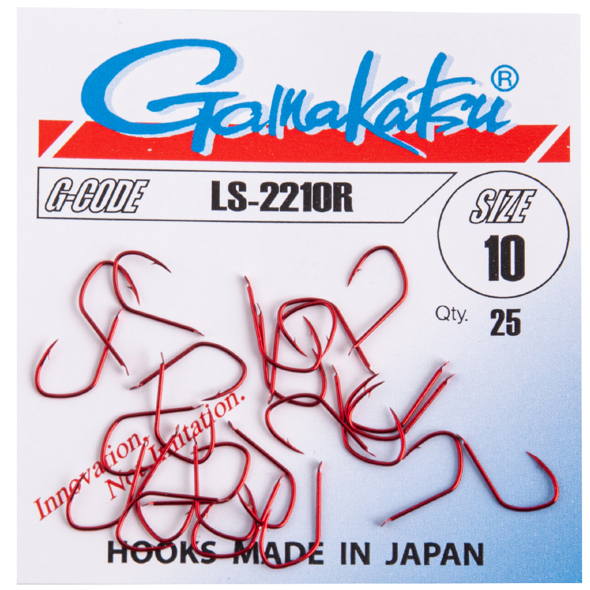 Gamakatsu LS-2210 Red Hooks Size 10