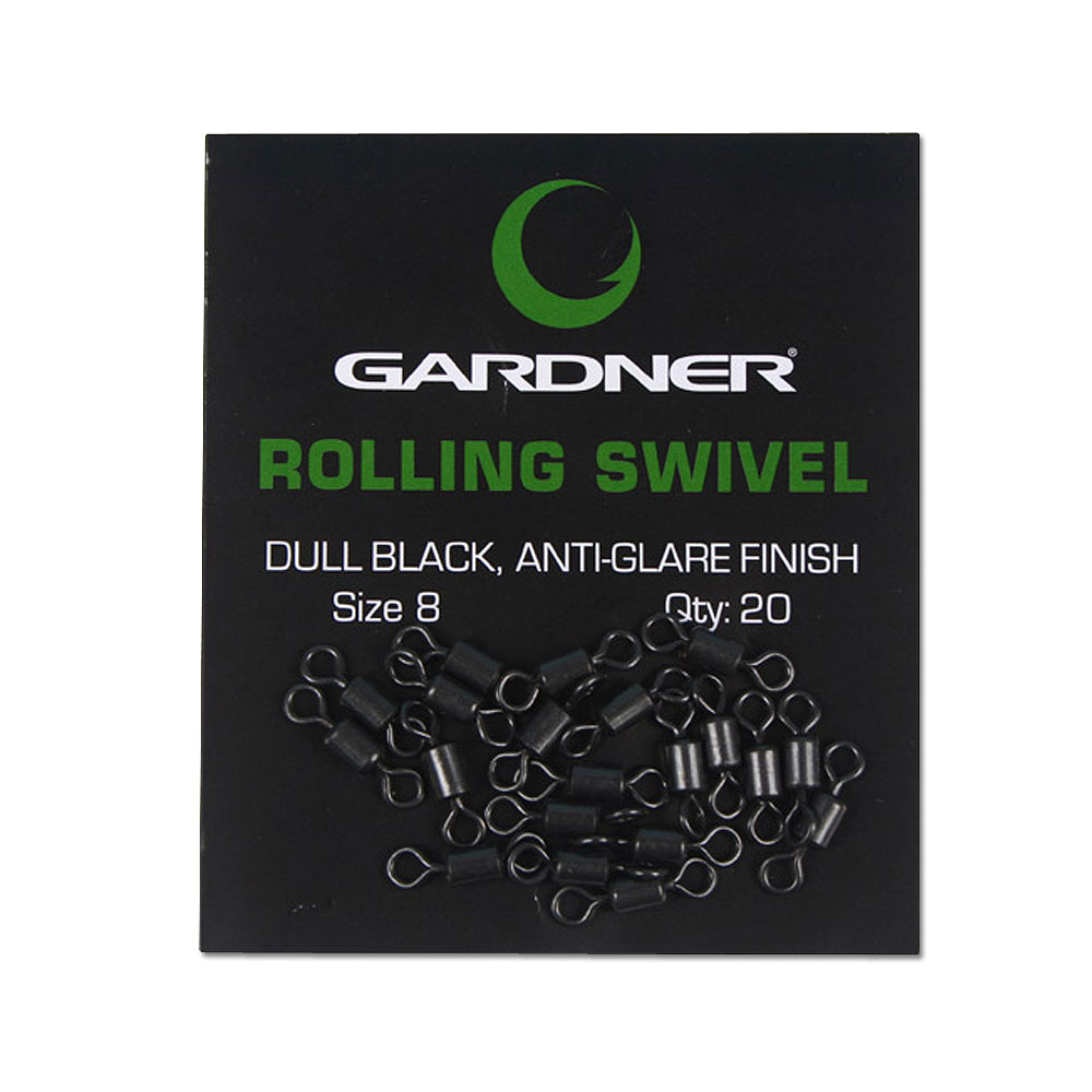 Gardner Anti Glare Fishing Swivel Size 8