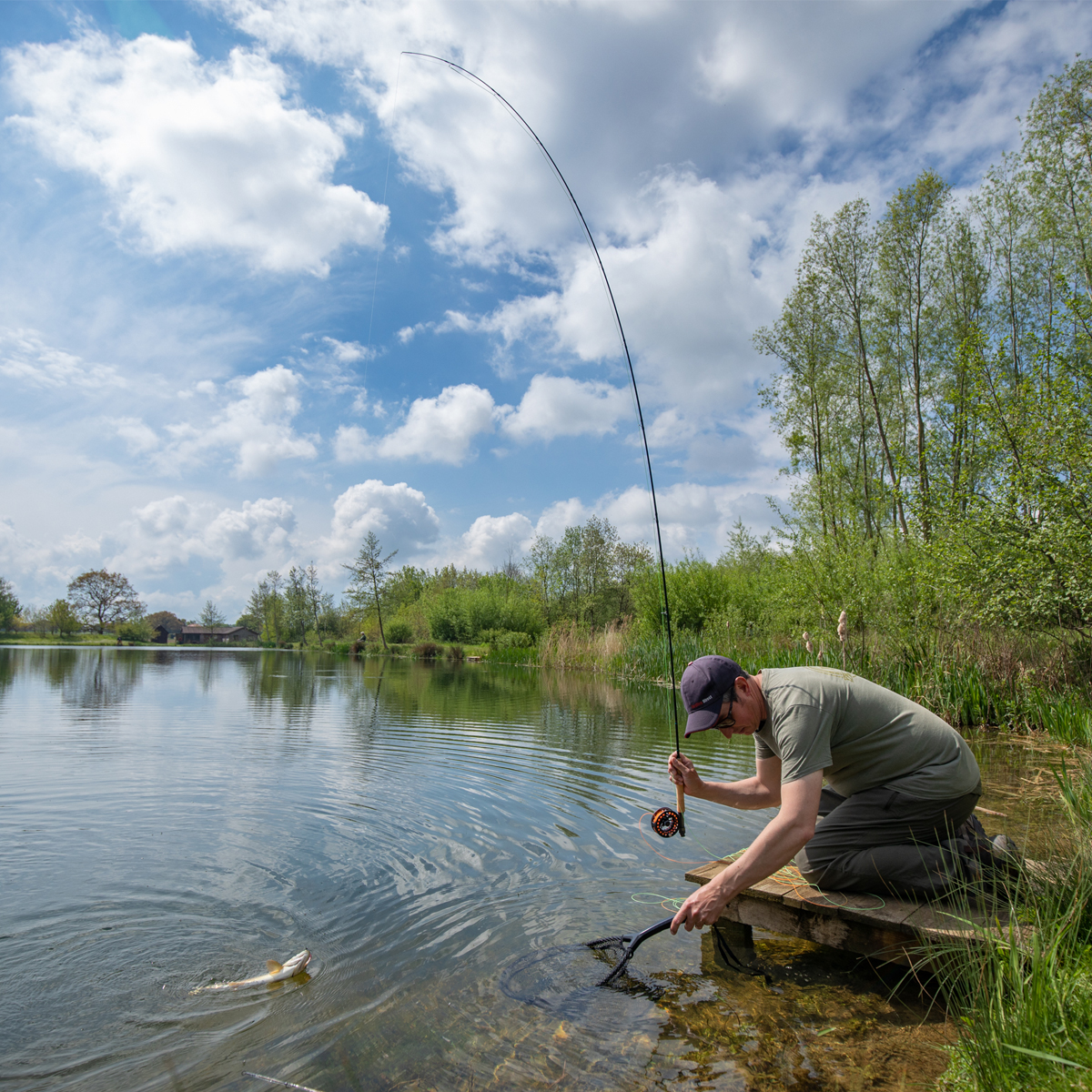 Greys GR20 Fly Fishing Rod In Use 1