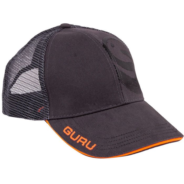 Guru Grey Trucker Fishing Cap Side Angled