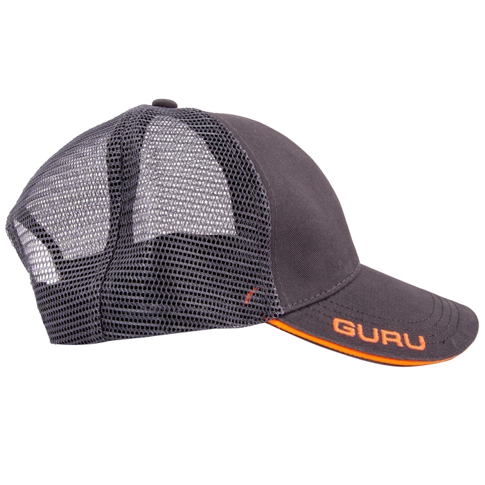 Guru Grey Trucker Fishing Cap Side