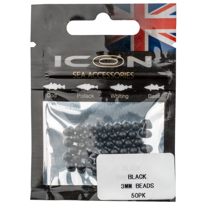 Icon Black Beads 3mm