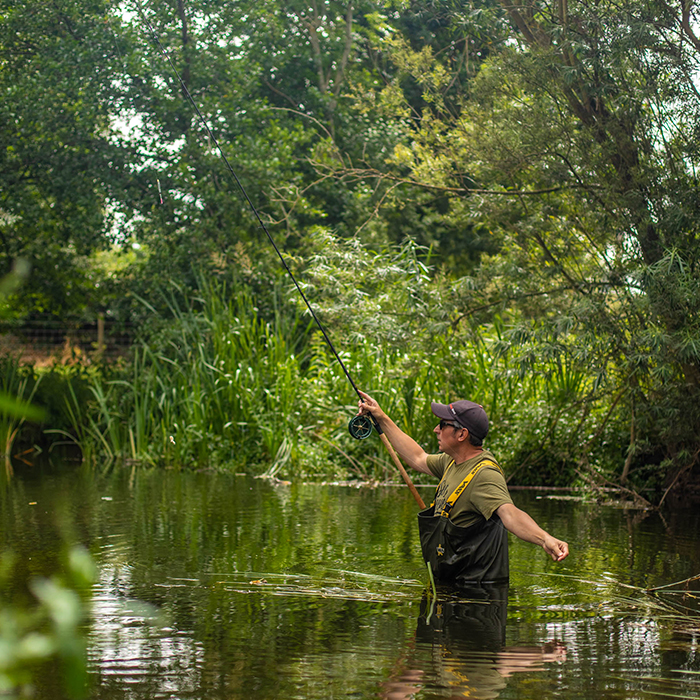 John Wilson Travel Float Fishing Rod In Use 4