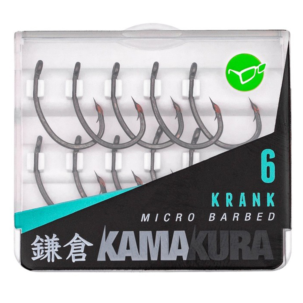 Korda Kamakura Sharpened Krank Hook Barbed Size 6