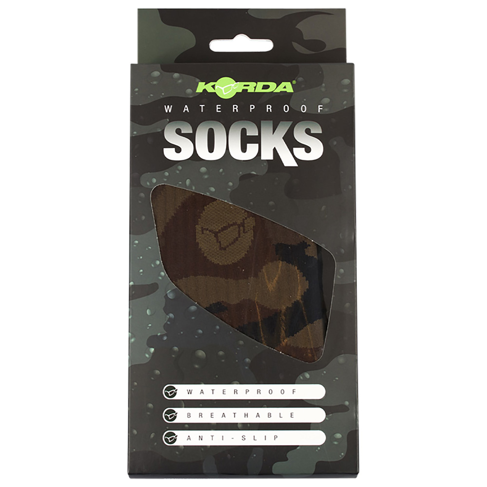 Korda Kore Camouflage Waterproof Fishing Socks Packaging