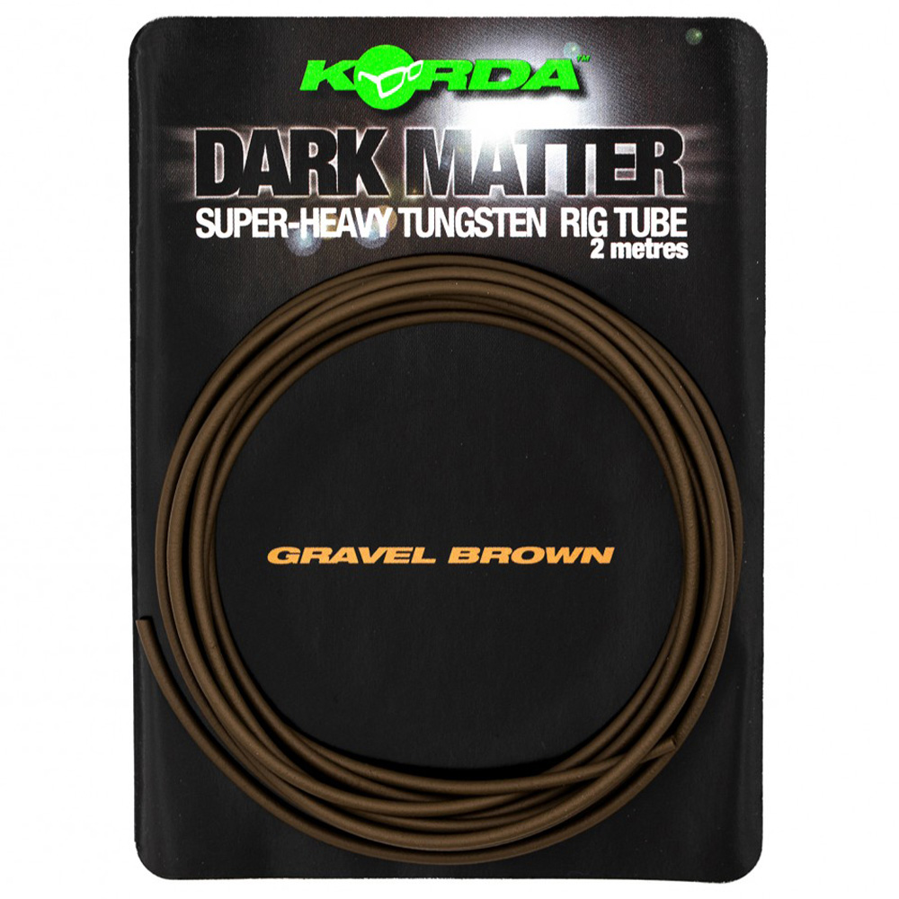 Korda Dark Matter Tungsten Fishing Tubing Gravel Brown Packaging