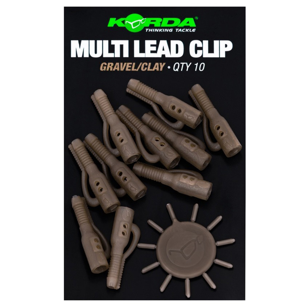 Korda Multi Lead Clips Gravel/Clay