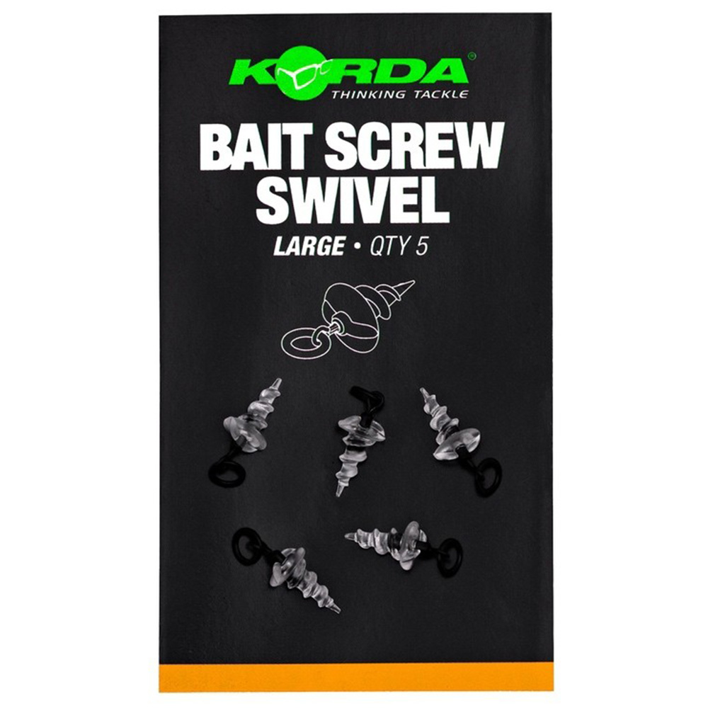 Korda Bait Screw Fishing Swivel Large