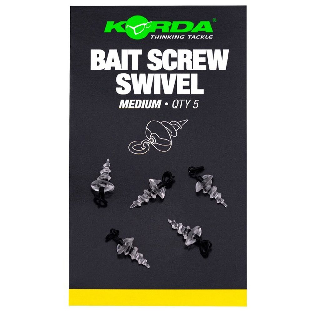 Korda Bait Screw Fishing Swivel Medium