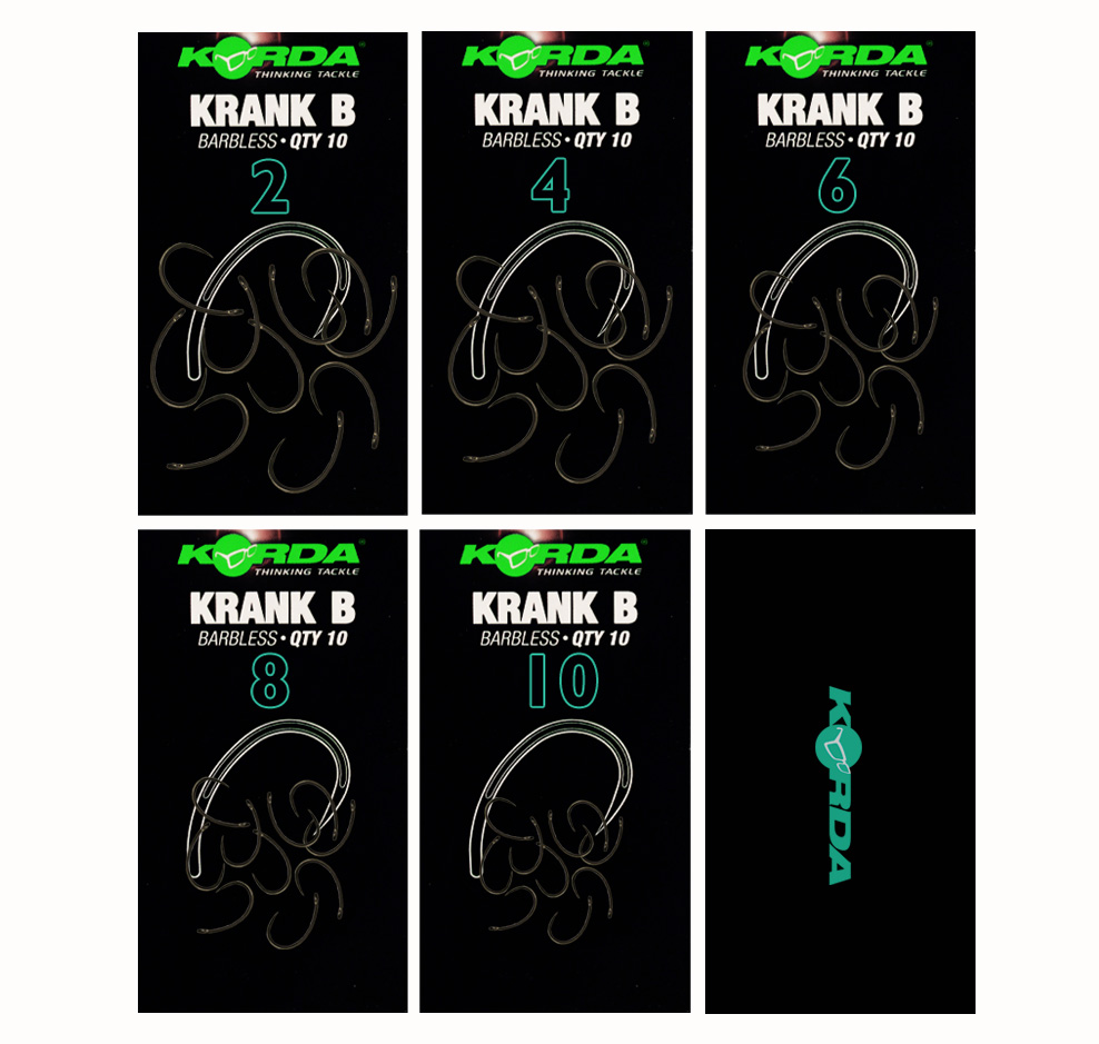 Korda Krank Fishing Hook B Sizes