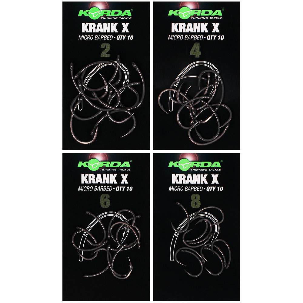 Korda Krank X Fishing Hooks Sizes