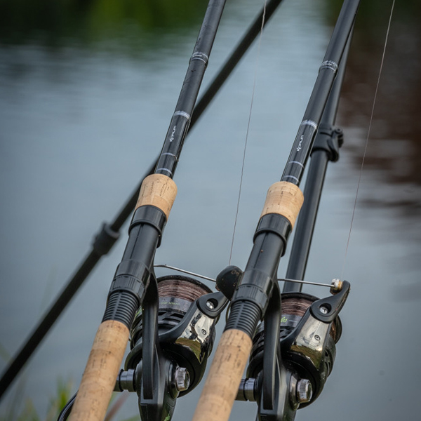 Korum Barbel Fishing Rods In Use 2