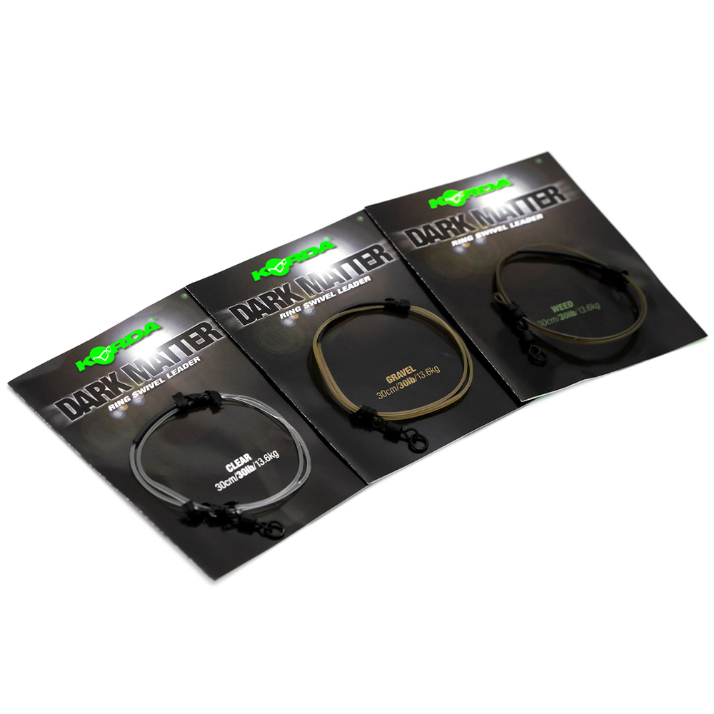 Korda Dark Matter Ring Swivel Leader 30cm Colours Packaging