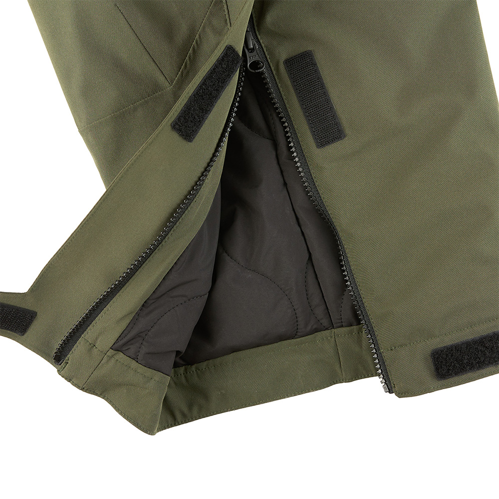 Fortis Tundra Olive Jacket Close Up 2