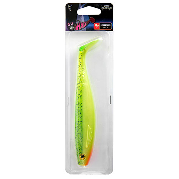 Fox Rage Pro Shad Lures 18cm UV Lemontiger