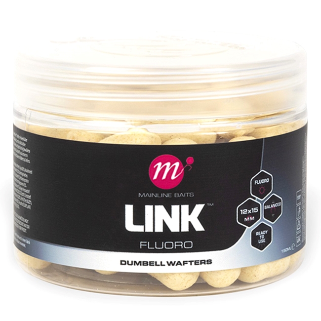 Mainline Link Fluoro Dumbell Wafters White