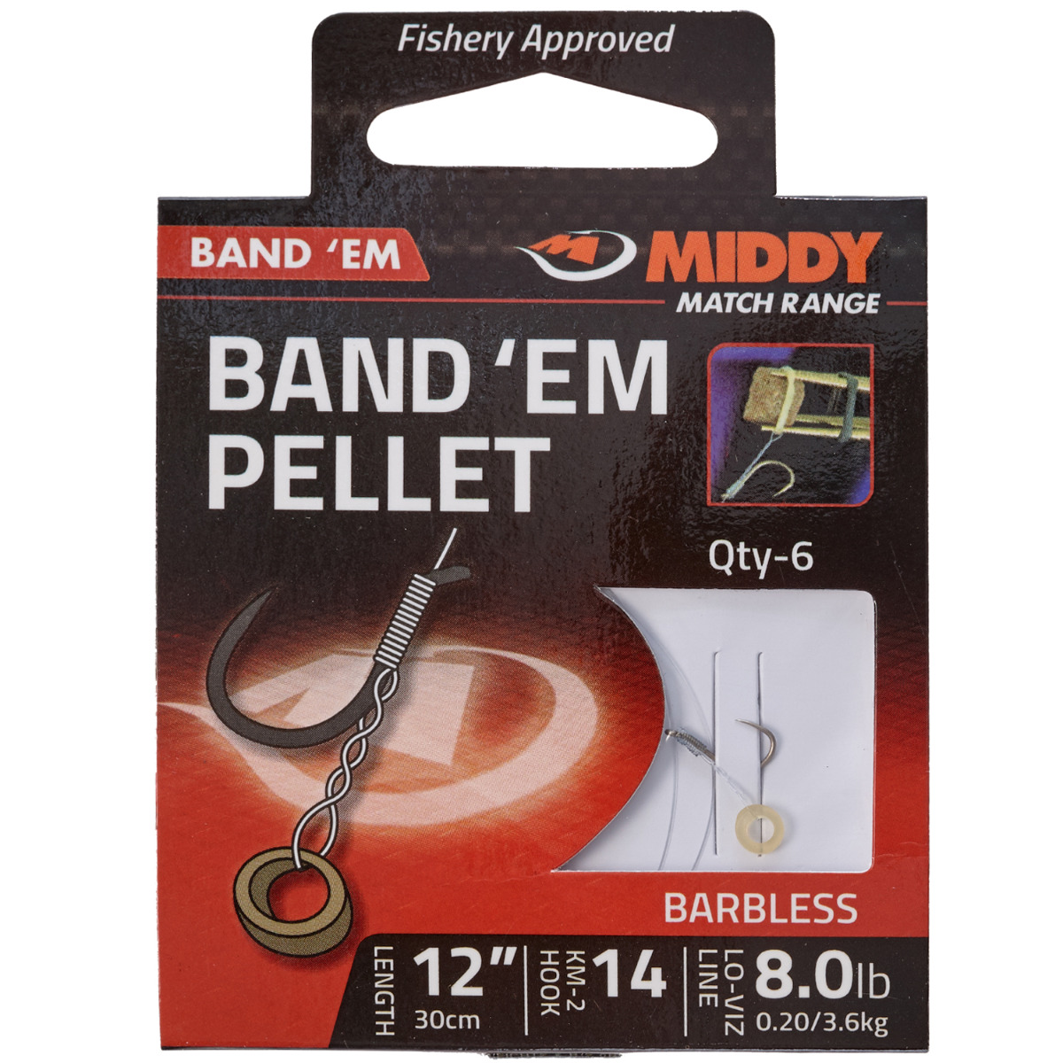 Middy Pellet Band Em Hooks