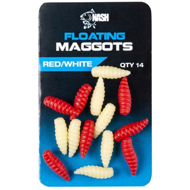 Nash Floating Maggot Red / White