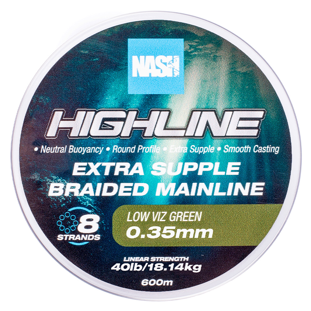 Nash Highline Green Floating Braid 0.35mm