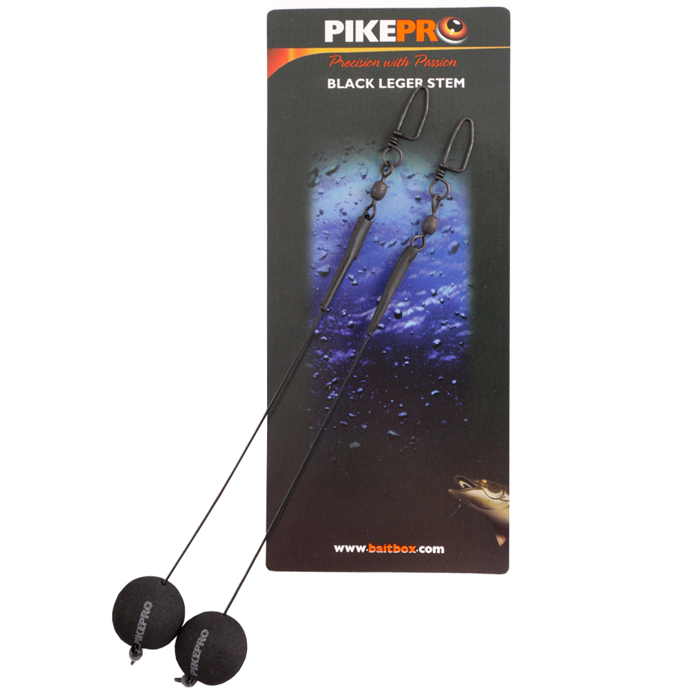 PikePro Black Wire Leger Stems Packaging