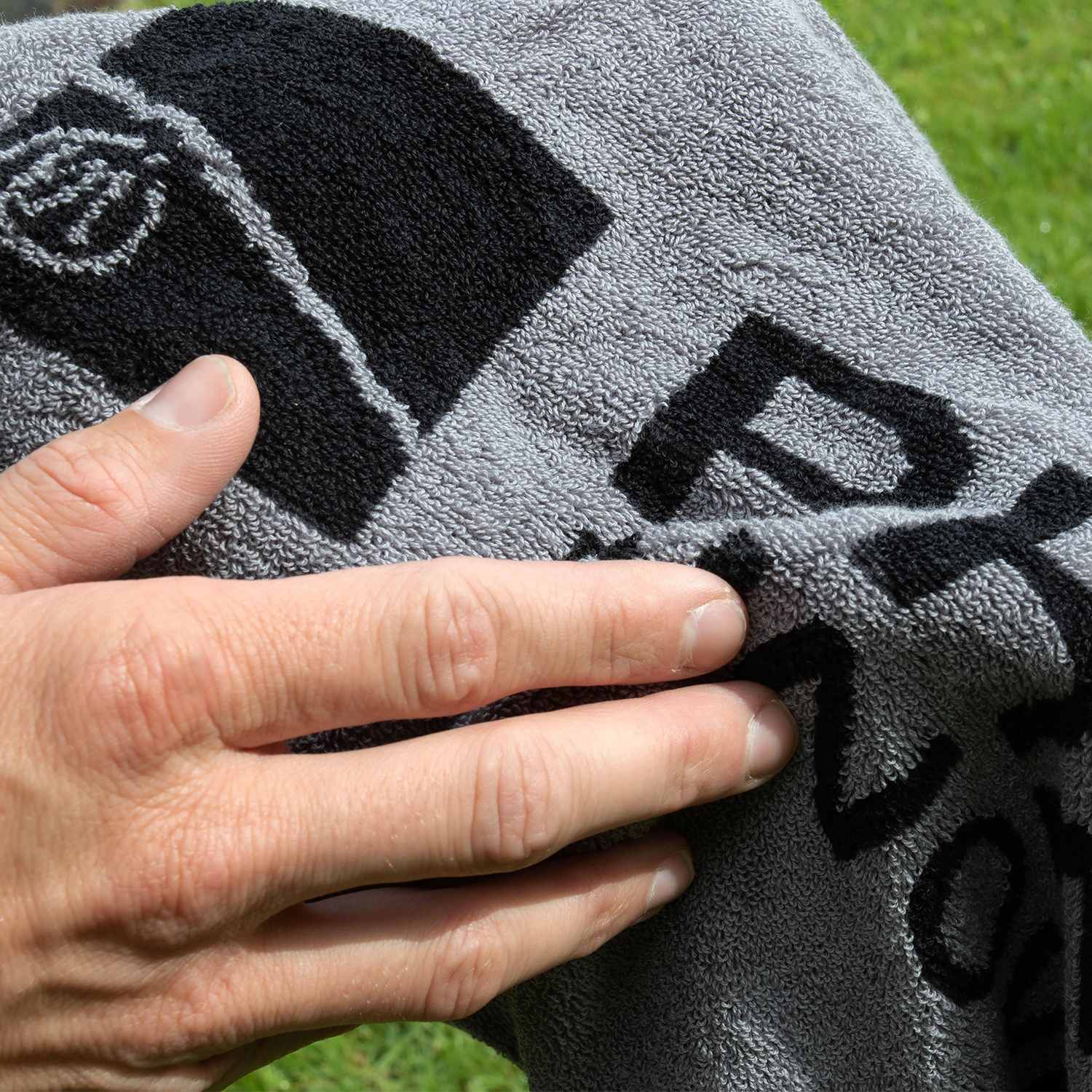 Preston Towel Grey Close Up