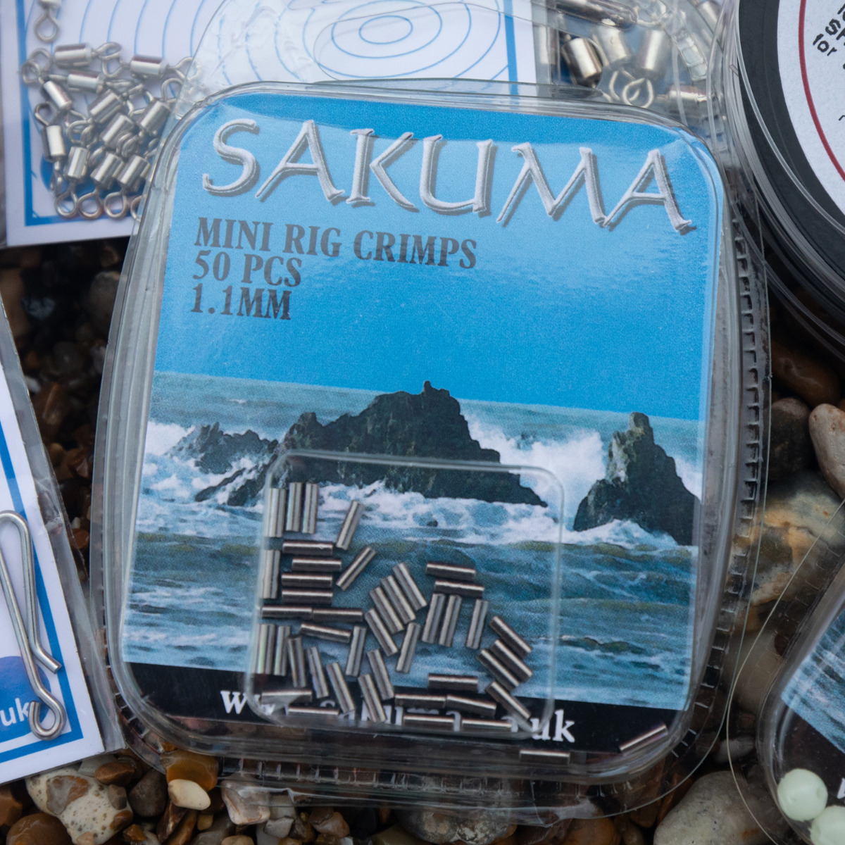 Sakuma Fishing Rig Trace Crimps 1.1mm 1