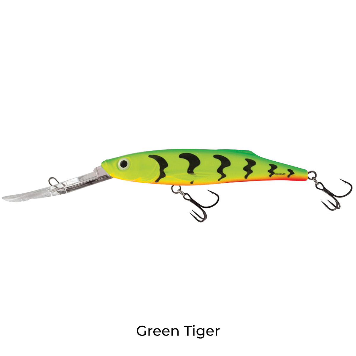 Salmo Freediver Super Deep Runner Lure 7cm Green Tiger