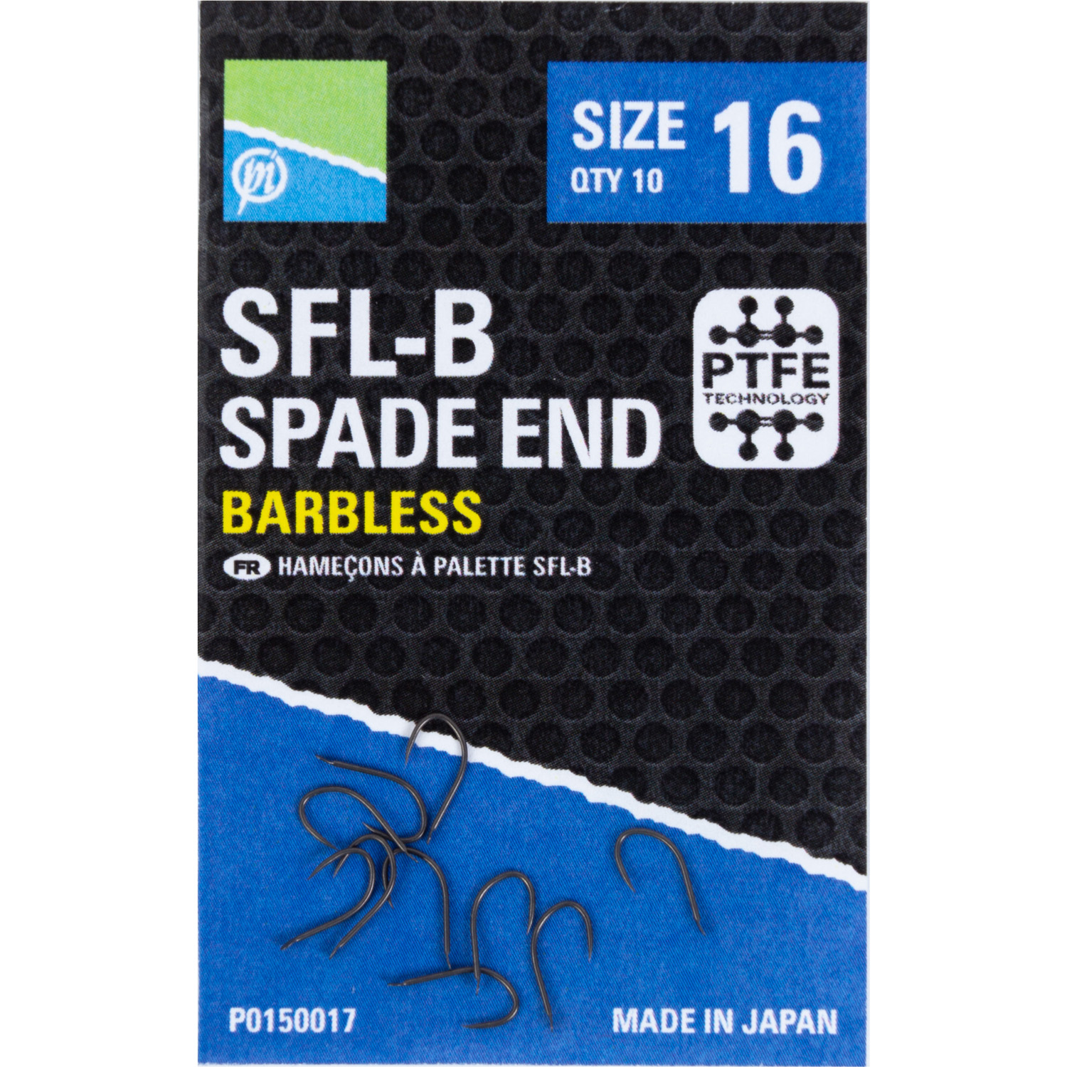 Preston SFL-B Spade End Barbless Hooks