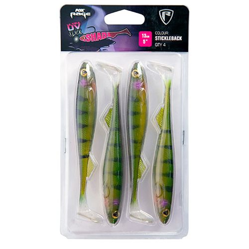 Fox Rage Slick Shad Ultra UV Lures 13cm Stickleback