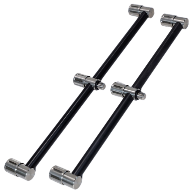 Summit Black Aluminium & Stainless 3 Rod Fixed Buzz Bar (Pair)