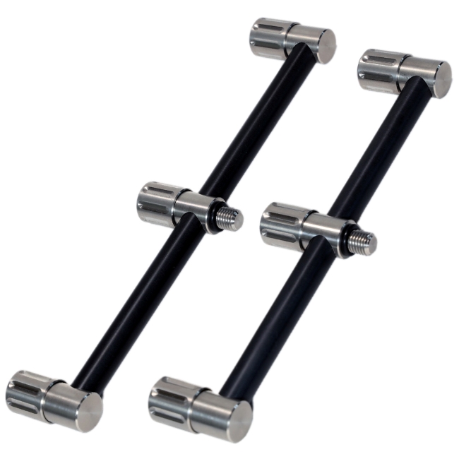 Summit Black Aluminium & Stainless 3 Rod Mini Fixed Buzz Bar (Pair)