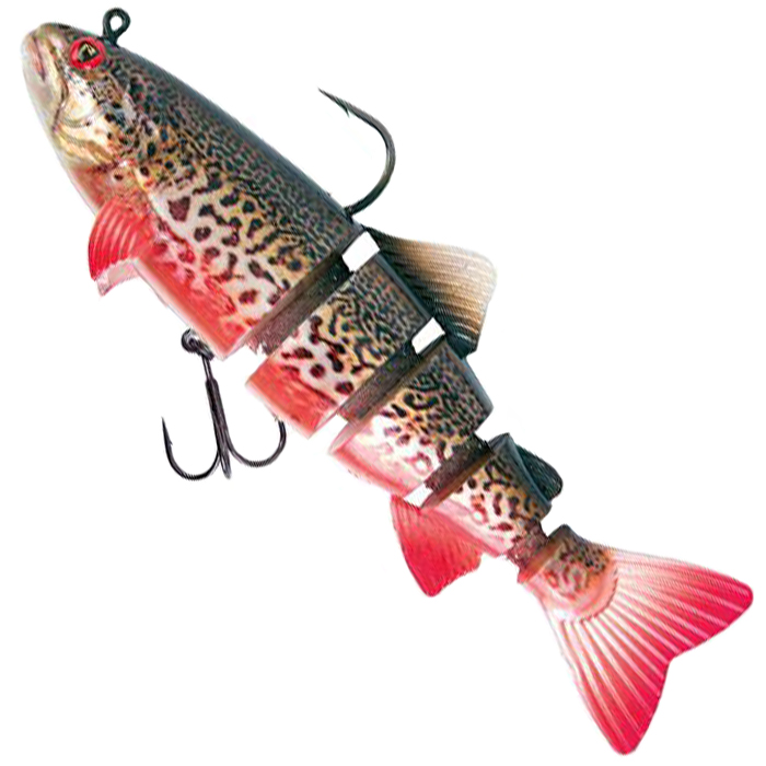 Fox Rage Realistic Replicant Trout Lure Jointed 18cm Supernatural Tiger Trout Close Up