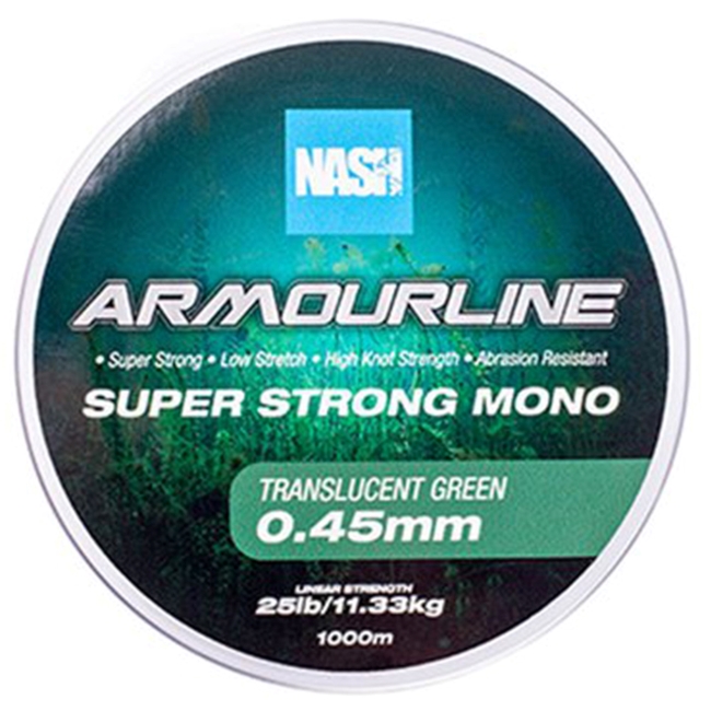 Nash Armourline Super Strong Green Mono 1000m 0.45mm