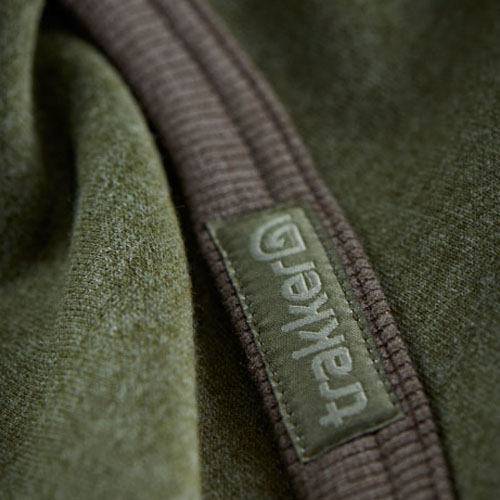 Trakker Aztec Fishing Hoodie Close Up Logo Tag