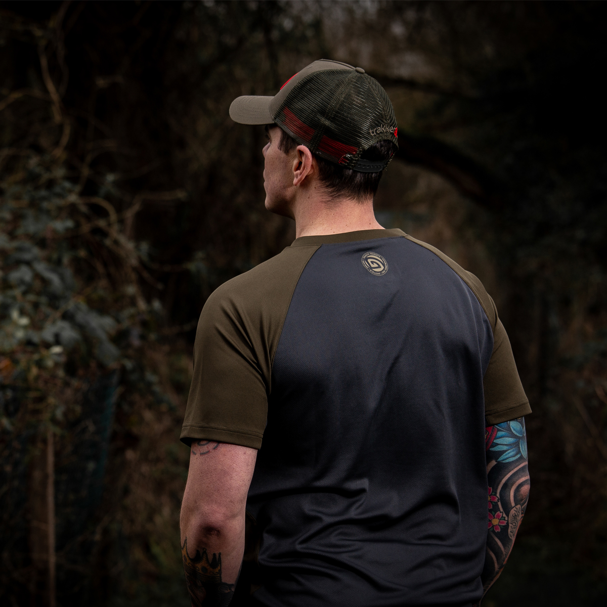 Trakker Moisture Wicking Fishing T-Shirt In Use 3